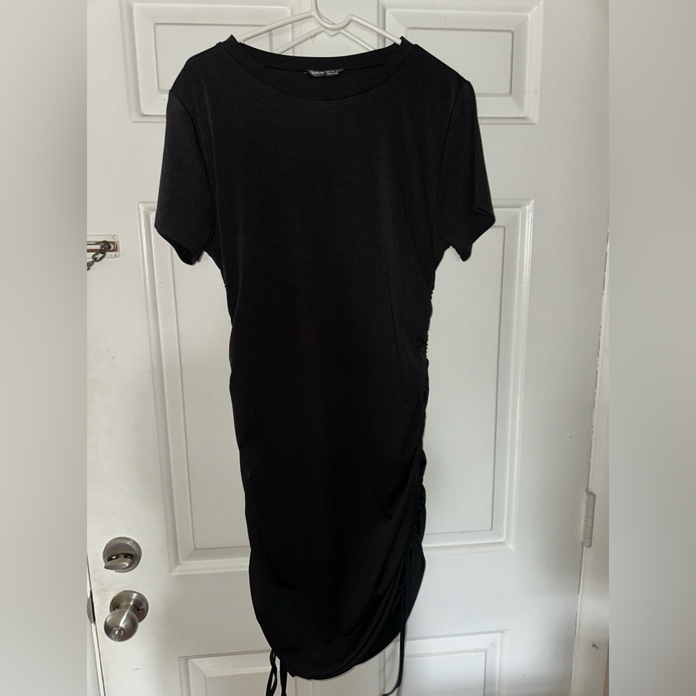 SHEIN - women’s black vest . Adjustable length.